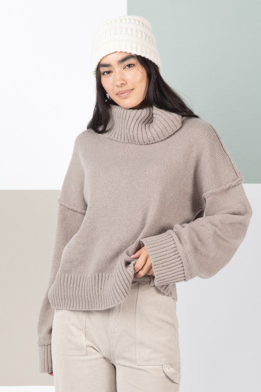 Cozy Turtleneck Sweater | Mocha