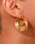 Double Hollow Hoop Earrings