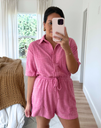 On The Go Pink Romper