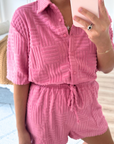 On The Go Pink Romper