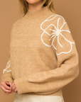 Florence Sweater | Taupe/Ivory