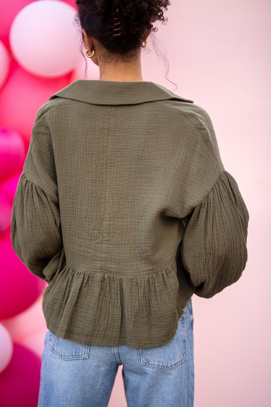 Meant For You Blouse | Olive